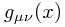 g_{\mu\nu}(x)
