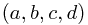 (a,b,c,d)