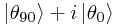 \left|\theta_{90}\right> + i\left|\theta_{0}\right>