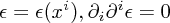 \epsilon = \epsilon(x^i), \partial_i \partial ^i \epsilon = 0